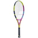 Babolat Pure Aero Rafa Junior 26 S NCV Tennisschläger 2024 - 245g bespannt - Gelb, Rosa, Blau