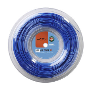 Luxilon Alu Power 128 RG 200m Tennissaite Rolle Blau Weiß