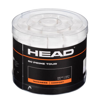 Head Prime Tour 60pcs Pack Overgrip Weiss - Griffbänder Tennis