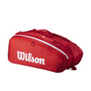 Wilson Super Tour Red 15PK Tennistasche - Schlägertasche - Rot