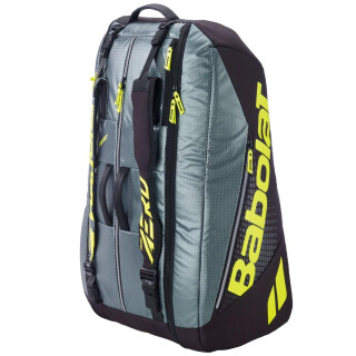 Babolat RH X12 Pure Aero Tennistasche - Schlägertasche - Grau, Schwarz, Leuchtgelb