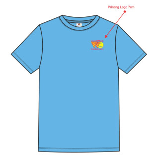 Wagner Tennis Kinder T-Shirt Tennis und Fitness Multifunktionsshirt Hellblau