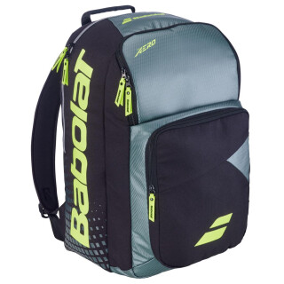 Babolat Backpack Pure Aero - metallic grey, black, fluo yellow