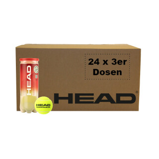 Head Championship Karton 24 Dosen 72 Bälle 3er Dose Tennisbälle