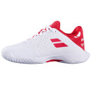 Babolat Propulse Junior 3 All Court Wimbledon Tennisschuhe - Kinder - Jugendliche - Weiß Rot