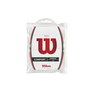Wilson Pro Overgrip Griffbänder - 12 Pack / Weiß