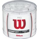 Wilson Pro Overgrip Tennis Griffbänder - 60 Stück Box - Weiß - Griffband