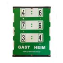 ProTennisAustria Tennis Scoreboard -  60x48 cm - Green - Score Count Board / Display Board for Tennis Court - Tennis Counter