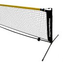 ProTennisAustria Mini Mobiles Kinder Tennis Netz  Kleinfeldnetz Fußballtennis - 3m x 80cm - Schwarz Rot