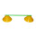 ProTennisAustria Markierteller Saucer Cut Out Agility Cones Hütchen 50 Stück Set Markierscheiben für Stangen