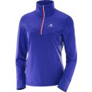 Salomon Shirt Trail Runner Warm Midlayer - Damen - Blau - Outdoor Laufen Wandern Joggen