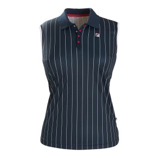 Fila American Polo Pia Shirt - Damen - Marineblau Gestreift