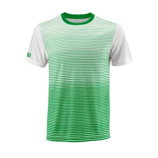 Wilson Team Crew Shirt Striped - Herren - Grün Weiß