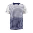 Wilson Team Crew Shirt Striped - Herren - Blau Wei&szlig;
