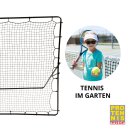 ProTennisAustria Tenniswand Rebounder Mobil & Verstellbar - 260 cm x 200 cm für Tennis im Garten, Kindertennis und Kindertraining