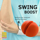 ProTennisAustria SwingBoost - Tennisschläger Schwungtrainer - ⌀6cm / 150g - Orange - Soft Vinyl - Perfekt zum Aufwärmen vor dem Tennis