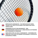 ProTennisAustria SwingBoost - Tennisschläger Schwungtrainer - ⌀6cm / 150g - Orange - Soft Vinyl - Perfekt zum Aufwärmen vor dem Tennis