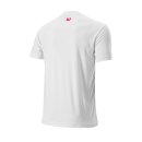 Wilson Transverse Tech T-Shirt - Herren - Weiß Rot Dahlia Rot